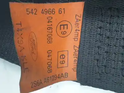 Peça sobressalente para automóvel em segunda mão cinto de segurança dianteiro direito por ford fiesta (cbk) d/f6ja referências oem iam 2s6aa61294ab  