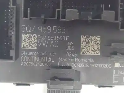 Автозапчастина б/у модуль комфорт для volkswagen t-roc (a11, d11) 1.0 tsi посилання на oem iam 5q4959593f  