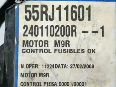 Second-hand car spare part fuse box unit for renault laguna iii m9r742 oem iam references 240110200r  