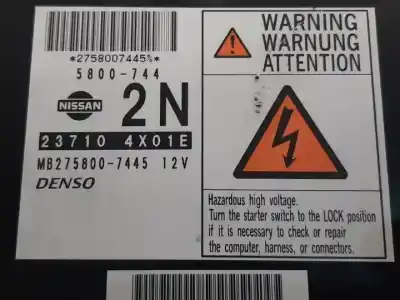 Автозапчастина б/у ебу контролер двигуна для nissan pathfinder (r51) yd25ddti посилання на oem iam 237104x01e  mb2758007445 Автозапчастина б/у ебу контролер двигуна для nissan pathfinder (r51) yd25ddti посилання на oem iam 237104x01e  mb2758007445