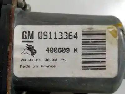 Second-hand car spare part passenger side right window regulator for opel corsa c g-z12xe oem iam references 09113364  
