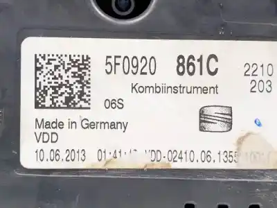 Автозапчасти б/у приборная доска за seat leon (5f1) clh ссылки oem iam 5f0920861c  