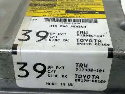 Second-hand car spare part airbag control unit for toyota yaris (ksp9/scp9/nlp9) 2szfe oem iam references 212986101  