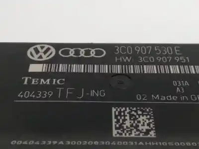 Piesă de schimb auto la mâna a doua unitate modul calculator confort confort pentru volkswagen passat berlina (3c2) cba referințe oem iam   3c0907530e