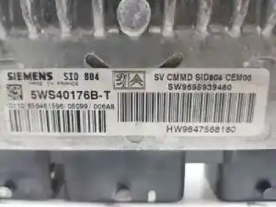 Second-hand car spare part ecu engine control for citroen c2 (jm_) 1.6 oem iam references 5ws40176bt  9647568180