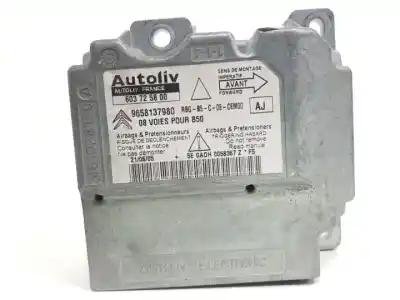 Peça sobressalente para automóvel em segunda mão centralina de airbag por citroen c4 coupe 9hy referências oem iam 603725800