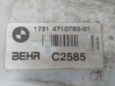 Peça sobressalente para automóvel em segunda mão intercooler por bmw 5 (e60) 520 i referências oem iam 17514710783  
