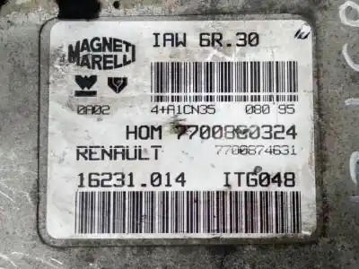 Автозапчастина б/у ебу контролер двигуна для renault clio i fase i+ii (b/c57) d7f730 посилання на oem iam 55196352  