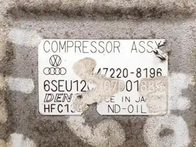 Автозапчастина б/у компресор кондиционера для skoda fabia (6y2/6y3) aua посилання на oem iam 4472208196  