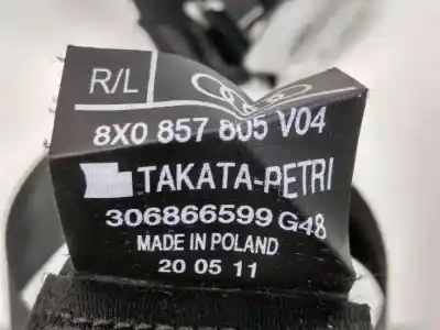 Автозапчасти б/у задний левый ремень безопасности за audi a1 (8x) cax ссылки oem iam 8x0857805  