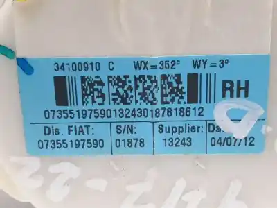 Автозапчастина б/у передній правий ремін безпеки для ford ka (ccu) 169a4000 посилання на oem iam 07344197590  