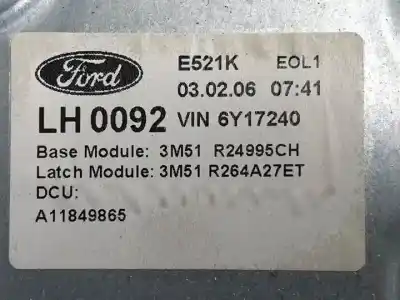 Pezzo di ricambio per auto di seconda mano alzacristalli posteriore sinistro per ford focus c-max (cap) g6da riferimenti oem iam 3m51r2499ch  