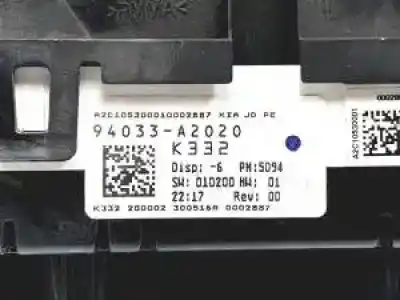 Second-hand car spare part dashboard for kia pro_cee´d (ed) d4fc oem iam references 94033a2020  