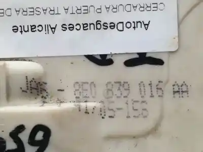 Автозапчасти б/у замок задней правой двери за audi a4 avant (8e) bgb ссылки oem iam 8e0839016aa  