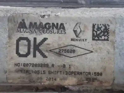 Автозапчасти б/у регулятор стекла переднего правого за dacia logan mcv ii k9k612 ссылки oem iam 807209293r  