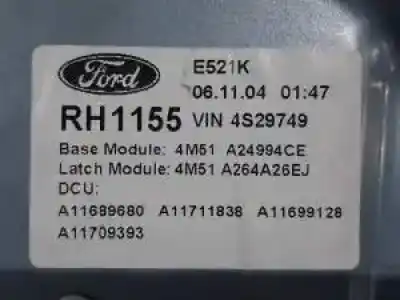 Автозапчасти б/у задний правый стеклорегулятор за ford focus berlina (cap) d/g8da ссылки oem iam   
