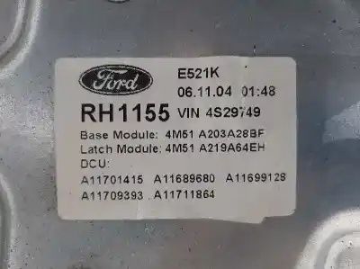 İkinci el araba yedek parçası ön sag pencere regülatörü için ford focus berlina (cap) sport oem iam referansları 4m5t14553  