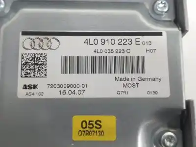Peça sobressalente para automóvel em segunda mão sistema de áudio / rádio cd por audi q7 (4l) bug referências oem iam 4l0910223e  720300900001