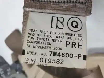 Автозапчастина б/у задній лівий ремін безпеки для lexus gs (gs/us/ws19) 3grfse посилання на oem iam 7m4600p  