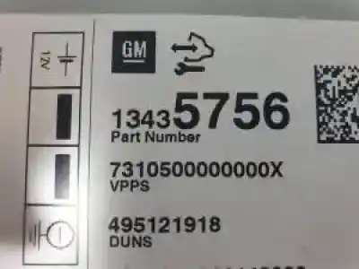 Second-hand car spare part electronic module for opel ampera (r12) ev 150 oem iam references 13435756  495121918