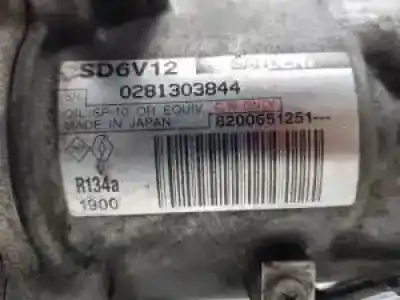 Second-hand car spare part air conditioning compressor for renault grand modus k9k766 oem iam references 8200651251  