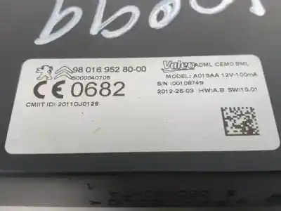 Second-hand car spare part electronic module for peugeot 508 rh02 oem iam references 9801695280  