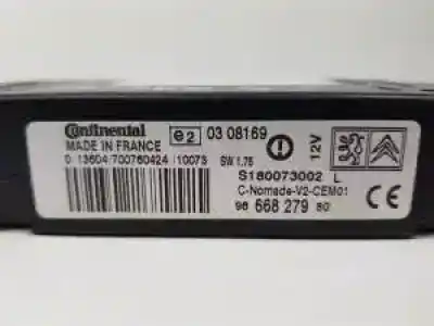 Second-hand car spare part electronic module for citroen c5 berlina 5fv oem iam references 9666827980  