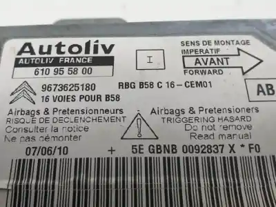 Автозапчастина б/у блок управління подушками безпеки для citroen c4 grand picasso 9hz посилання на oem iam 61095580  