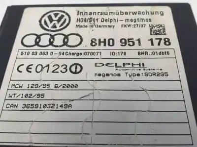 Автозапчастина б/у електронний модуль для audi a4 cabrio (8h) bfb посилання на oem iam 8h0951178  