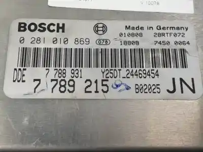 Second-hand car spare part ecu engine control for opel omega 2.5 d -x25dt oem iam references 7788931  