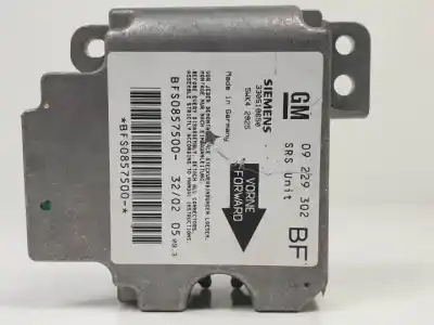 Pièce détachée automobile d'occasion boitier de commande d'airbag pour opel astra g berlina d-y17dt références oem iam 09229302  