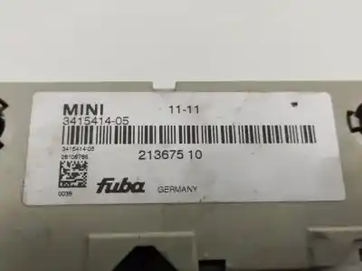 Pezzo di ricambio per auto di seconda mano antenna per mini mini (r56) 9hz riferimenti oem iam 341541405  