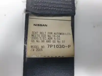 Second-hand car spare part front right seat belt for nissan navara pick-up (d40m) yd25ddti oem iam references 7p1030p  
