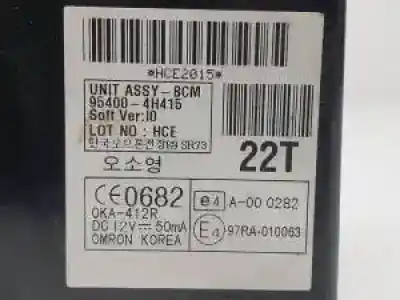 Peça sobressalente para automóvel em segunda mão módulo eletrônico por hyundai h1 le04 referências oem iam 954004h415  