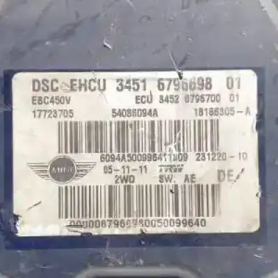 Peça sobressalente para automóvel em segunda mão abs por mini mini (r56) 9hz referências oem iam 3451679669801  54086094a