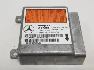 Peça sobressalente para automóvel em segunda mão centralina de airbag por mercedes-benz clase m (w163) m112942 referências oem iam 205255101