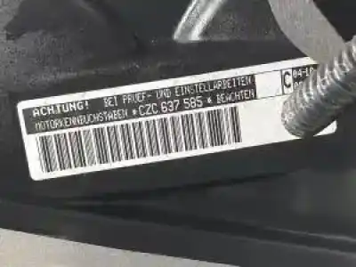 Second-hand car spare part complete engine for volkswagen scirocco (138) czca oem iam references czca  