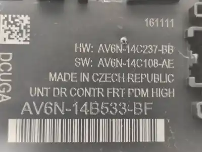 Pezzo di ricambio per auto di seconda mano modulo comfort per ford grand c-max (cb7) ufdb riferimenti oem iam av6n14b533bf  