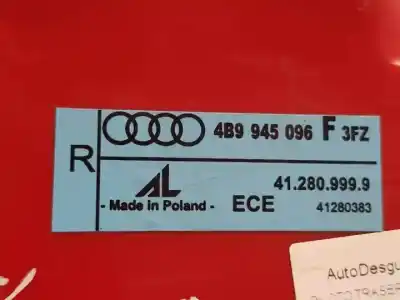 Автозапчастина б/у правий ліхтар для audi allroad quattro (4bh) bau посилання на oem iam 4b9945096   Автозапчастина б/у правий ліхтар для audi allroad quattro (4bh) bau посилання на oem iam 4b9945096