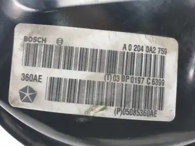 Piesă de schimb auto la mâna a doua tulumba servofrânã pentru chrysler sebring berlina ecd(byl)six referințe oem iam p05085360ae  a02040a2759