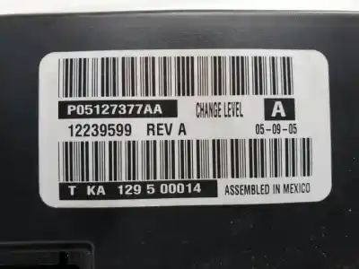 Автозапчасти б/у климат-контроль за chrysler voyager (rg) enr ссылки oem iam p05127377aa  tka129500014