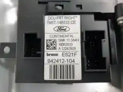 Second-hand car spare part passenger side right window regulator for ford kuga (cbv) txda oem iam references 7m51r045h16a  