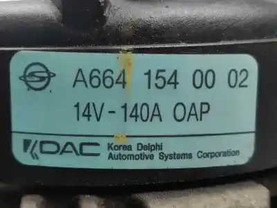 Автозапчастина б/у генератор для ssangyong kyron d/d20dt посилання на oem iam a6641540002  
