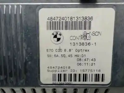 Second-hand car spare part multifunction display for bmw x5 (e70) m57306d3 oem iam references 1138730  