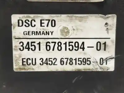 Peça sobressalente para automóvel em segunda mão abs por bmw x5 (e70) m57306d3 referências oem iam 3451678159401  0265960300