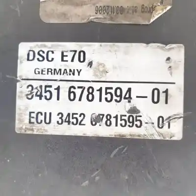 Peça sobressalente para automóvel em segunda mão abs por bmw x5 (e70) m57306d3 referências oem iam 3451678159401  0265960300