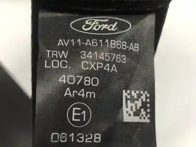 Автозапчастина б/у задній правий ремін безпеки для ford b-max (cb2) m1je посилання на oem iam av11a611b68  