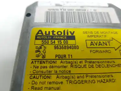 Pezzo di ricambio per auto di seconda mano centralina airbag per peugeot 206 berlina xt riferimenti oem iam 55054150  9636894080