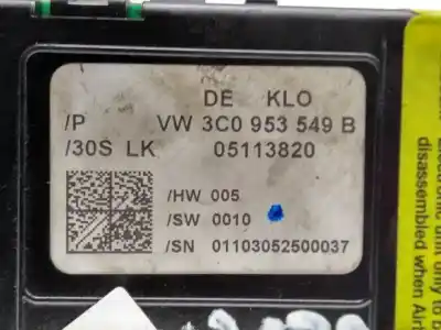 Second-hand car spare part electronic module for volkswagen passat variant (3c5) bmp oem iam references 3c0953549b  