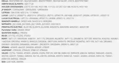 Pezzo di ricambio per auto di seconda mano motorino di avviamento per opel corsa c g-z12xe riferimenti oem iam aes8198  
